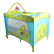 เปลเพน หรือเตียงเด็กแบบผ้า (Playpen) ยี่ห้อ Hope Baby รุ่น 2 ชั้น ปรับใช้ได้หลายฟังก์ชัน พร้อมมุ้งครอบ บาร์ของเล่น ชั้นเปลี่ยนผ้าอ้อม และกระ