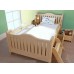 เตียงนอนเด็ก เตียงเดี่ยวสำหรับเด็ก WKD1S สีเบจ ผลิตจากไม้สน Size 150x70x30